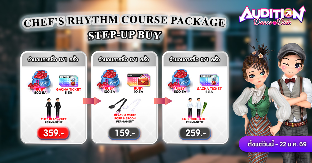 Audition เกมเต้น หาคู่ คู่รัก เกม ไอเทม dance date AUDD