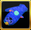 Blue Four-ky Gloves