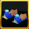 Blue Four-ky Slippers