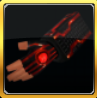 Red Cyber Tron Gloves