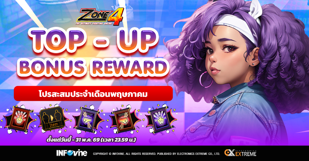 Zone4 Top-up Bonus Reward