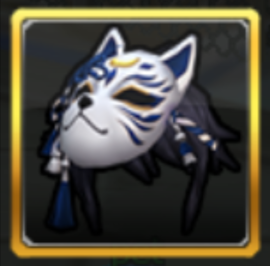 Fox Festival Mask Blue