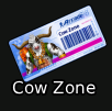 Cow Zone Arcade Ticket